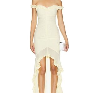 Majorelle Butter yellow maxi dress